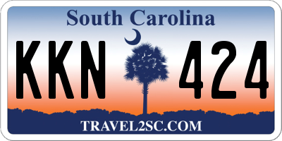 SC license plate KKN424