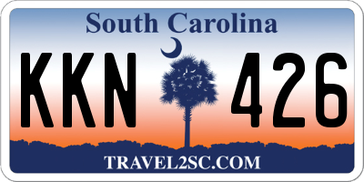 SC license plate KKN426