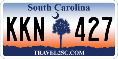 SC license plate KKN427