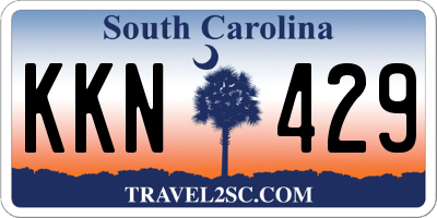 SC license plate KKN429