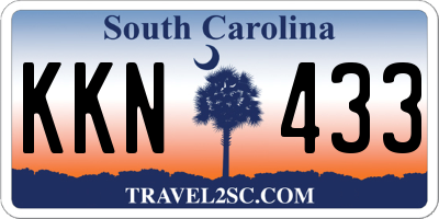 SC license plate KKN433