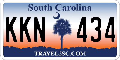 SC license plate KKN434