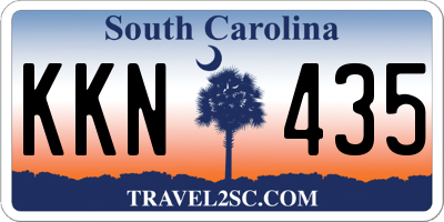 SC license plate KKN435