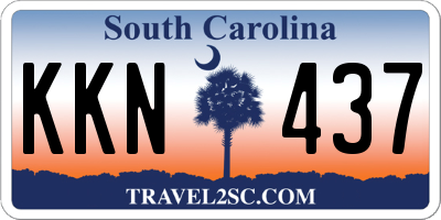 SC license plate KKN437