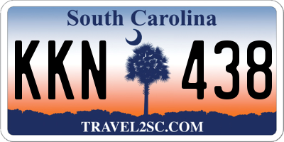 SC license plate KKN438