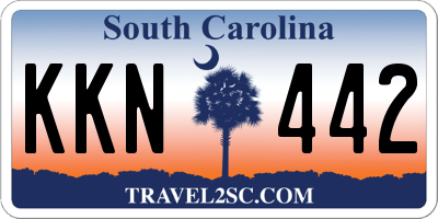 SC license plate KKN442