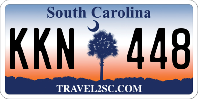 SC license plate KKN448