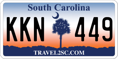 SC license plate KKN449