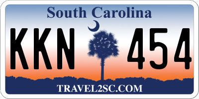 SC license plate KKN454