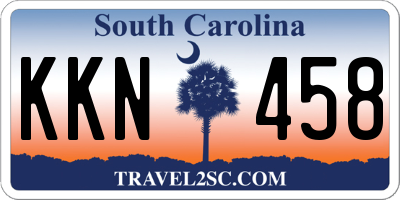 SC license plate KKN458