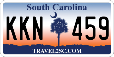 SC license plate KKN459