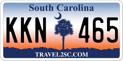 SC license plate KKN465