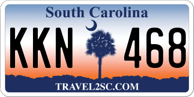 SC license plate KKN468