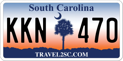 SC license plate KKN470