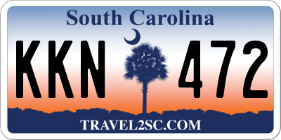 SC license plate KKN472