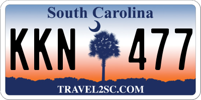 SC license plate KKN477