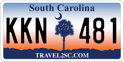 SC license plate KKN481