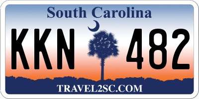 SC license plate KKN482