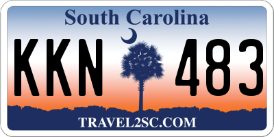 SC license plate KKN483