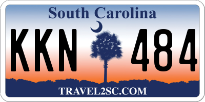 SC license plate KKN484