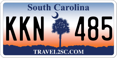 SC license plate KKN485