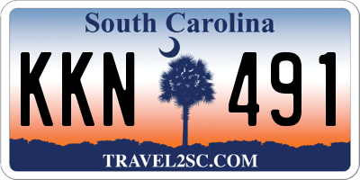 SC license plate KKN491