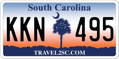 SC license plate KKN495
