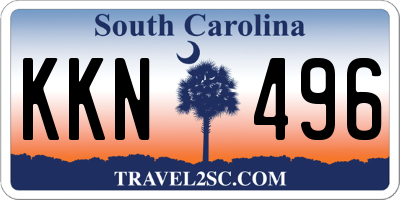 SC license plate KKN496