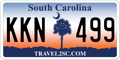 SC license plate KKN499