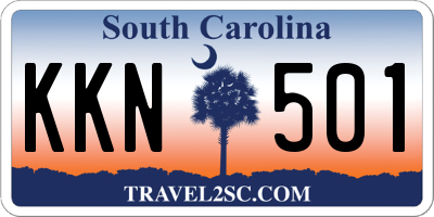 SC license plate KKN501