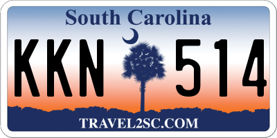 SC license plate KKN514