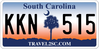 SC license plate KKN515