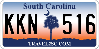 SC license plate KKN516
