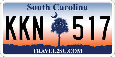 SC license plate KKN517