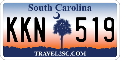 SC license plate KKN519
