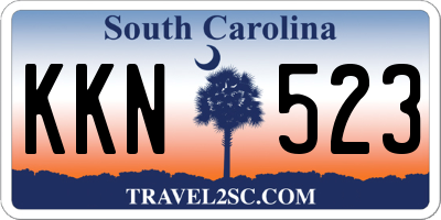 SC license plate KKN523