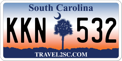 SC license plate KKN532