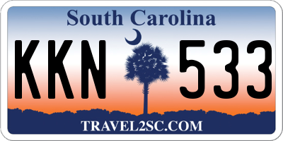 SC license plate KKN533