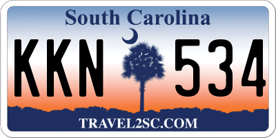 SC license plate KKN534