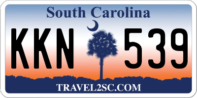 SC license plate KKN539