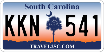 SC license plate KKN541