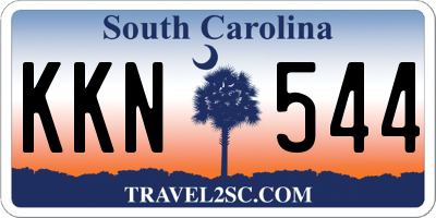 SC license plate KKN544