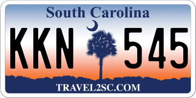 SC license plate KKN545