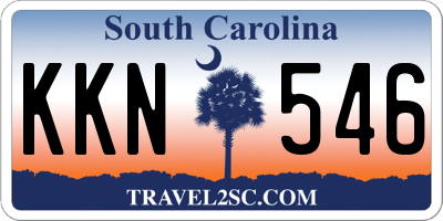 SC license plate KKN546