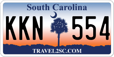 SC license plate KKN554