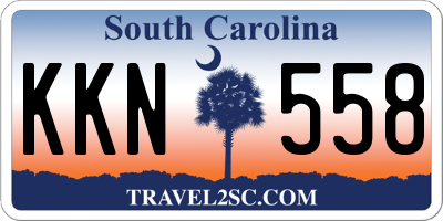 SC license plate KKN558