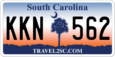 SC license plate KKN562