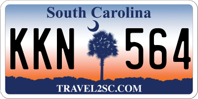 SC license plate KKN564