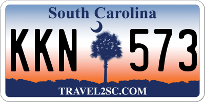 SC license plate KKN573