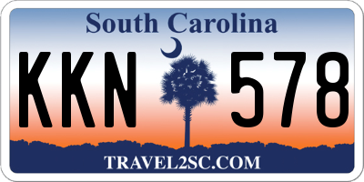 SC license plate KKN578